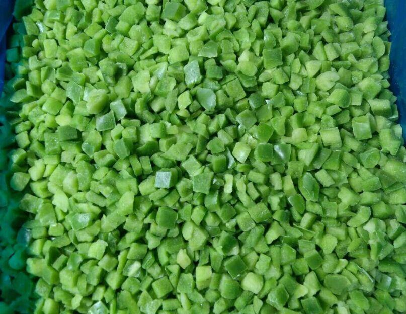 IQF GREEN PEPPER CUBES